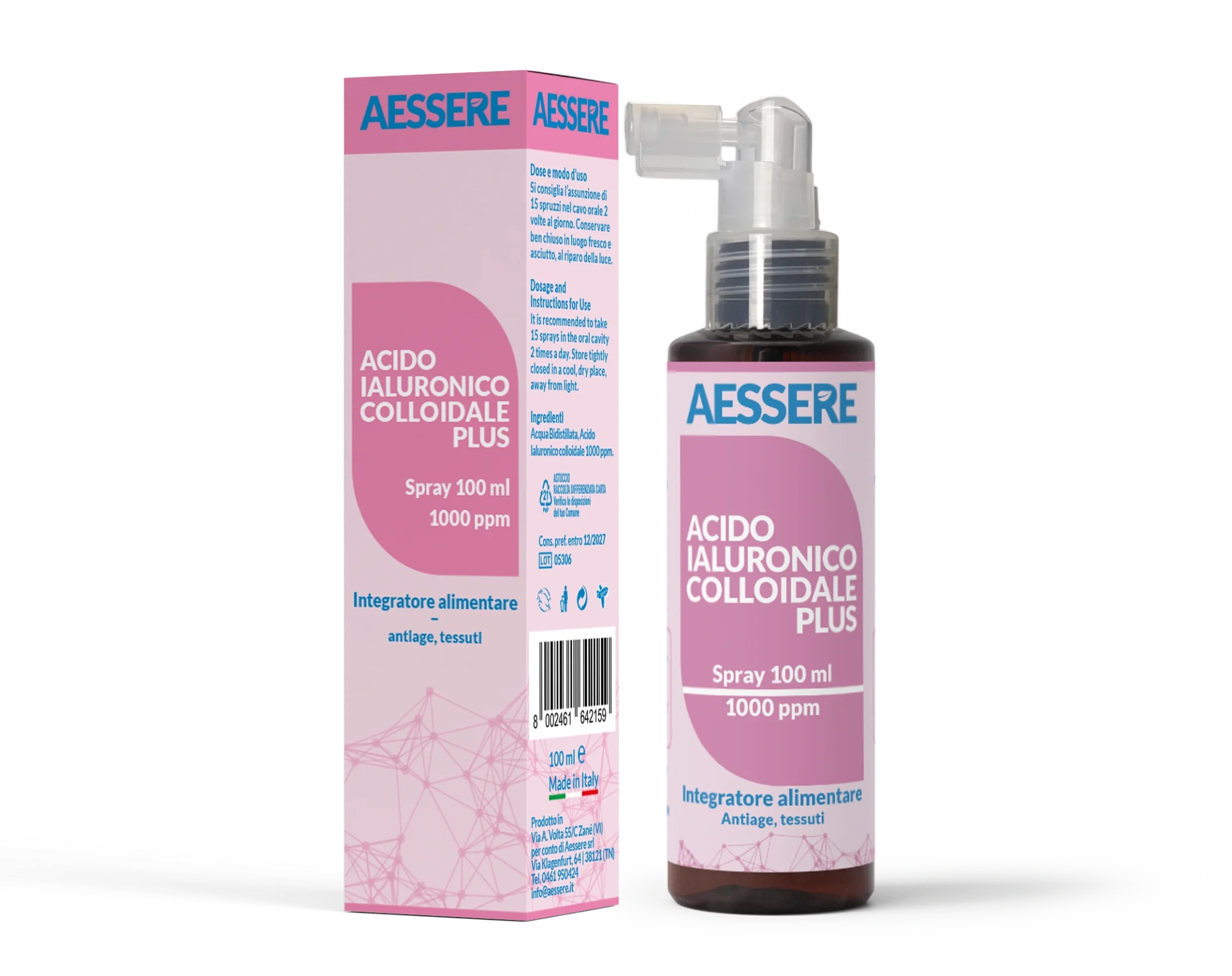 Acido Ialuronico Colloidale 1000 ppm